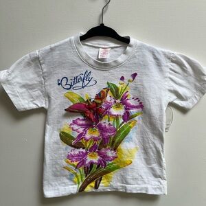 Butterfly Kids White T-Shirt